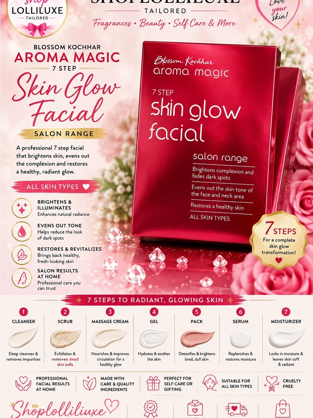 Skin Glow Facial - Red